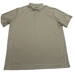 Nike Golf Dri Fit Polo Shirt Mens XL Gray Performance Tour Athletic